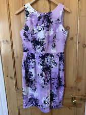 Therapy House Of Fraser Putple Floral Dress Size UK10 Wedding Guest Races