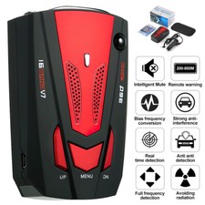 360° Car Speed V7 Radar Detector Voice Camera Alert Warning Speedometer UK