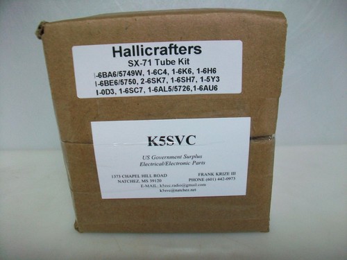 Hallicrafters tube - sx-71,