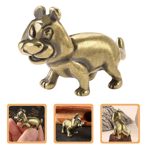 Vintage brass tiger statue - vintage,