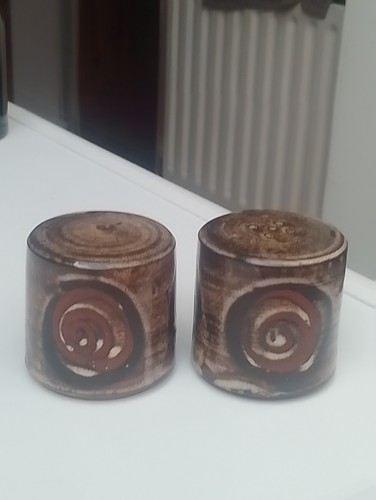 Vintage briglin pottery salt - pottery, &