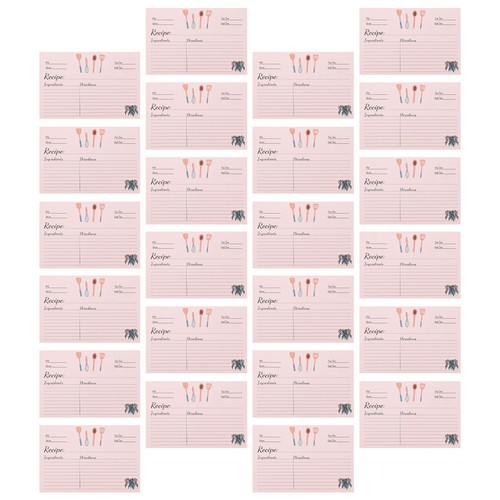 100 pcs wedding recipe sheets - wedding,