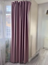 Blackout Curtains Pink Size 66" Wide x 90" Drop (168 x 229cm)