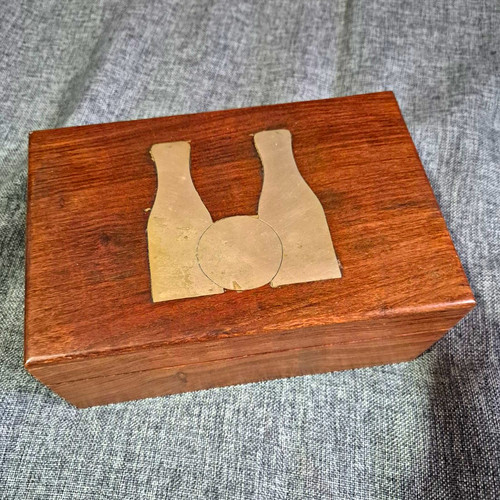 Wooden mini bowling skittles - wooden,