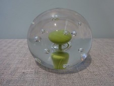 Large Clear Glass Paperweight