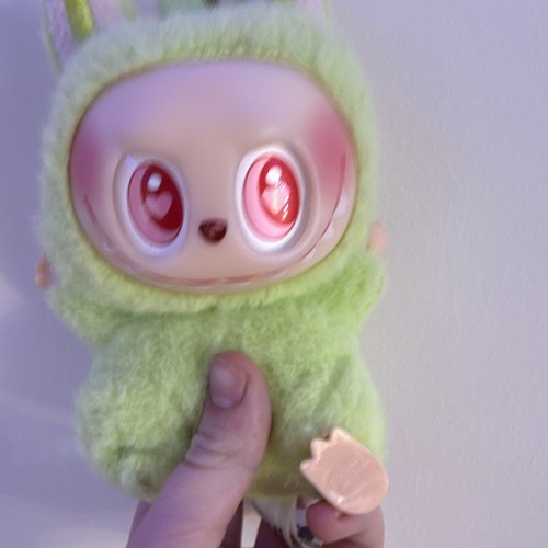 Green plush animal soft - green, toy