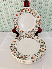 Vintage Midwinter pottery ‘Michaelmas’ side plates X 6 7in Jessie Tate 1970s