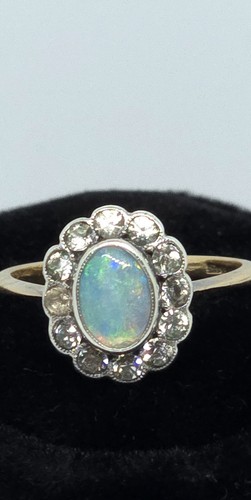 Vintage victorian flower - , ring
