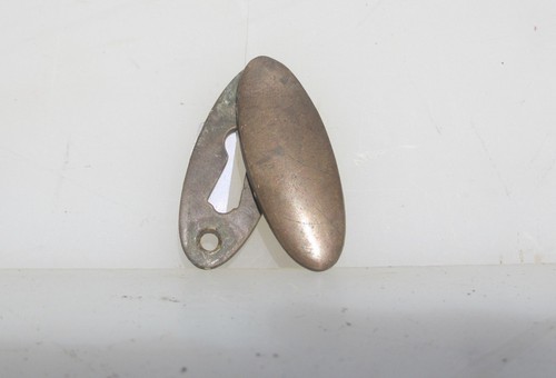Victorian brass keyhole cover - victorian,
