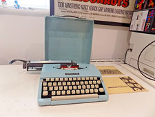 Imperial 200 Portable Typewriter Blue FAULTY Sold as SPARES/PARTS