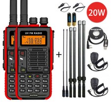 BAOFENG X5 PLUS 20W V/UHF DUAL BAND TWO WAY HAM RADIOS WALKIE TALKIE TRANSCEIVER