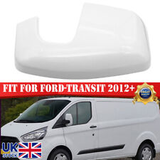 FOR FORD TRANSIT CUSTOM PASSENGER SIDE WING MIRROR COVER FROZEN WHITE PAINTED UK