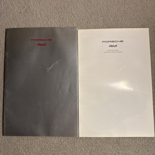 Porsche 968 brochure - , from
