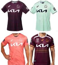 2025 RUGBY MEN's NEW ROUND NECK BRISBANE BRONCOS TRAINING NRL S-5XL JERSEYS