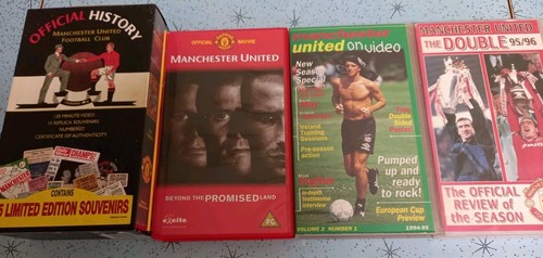 Manchester united vhs bundle - united, x