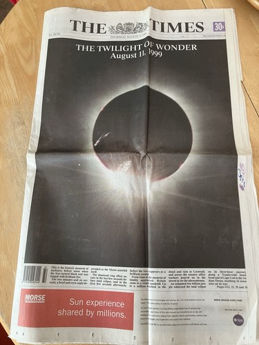 The times newspaper - eclipse, of