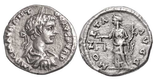 Caracalla denarius 198 - 198,