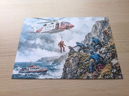 Coastguard cliff rescue - coastguard,
