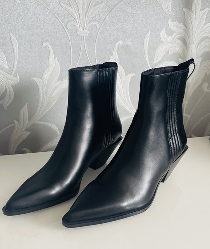 Zara black faux - zara,