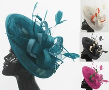 Big saucer sinamay headband - big,