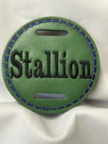 9cm green leather black - 1,