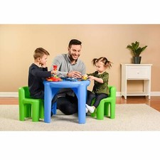 Kids Plastic Play Table Blue