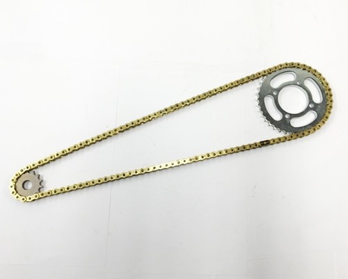 Chain sprocket set gold - chain, for