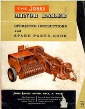 JONES BALER MINOR MKIV - MK4 - Mark 4 OPERATORS MANUAL