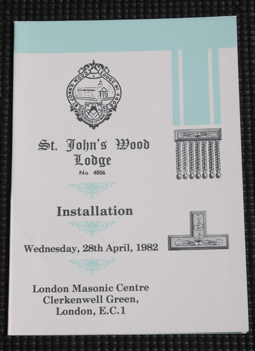 1982 masonic installation - 1982,