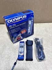 Olympus Digital Voice Recorder. W-10 blue with carrying pouch in good condition