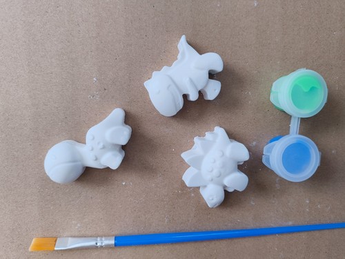 Dinosaur mould two - mould,, paints