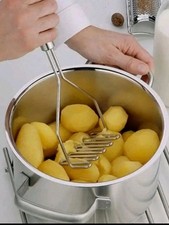 Potato Masher Stainless Steel Press Professional Vegetable Crusher Thick Durable