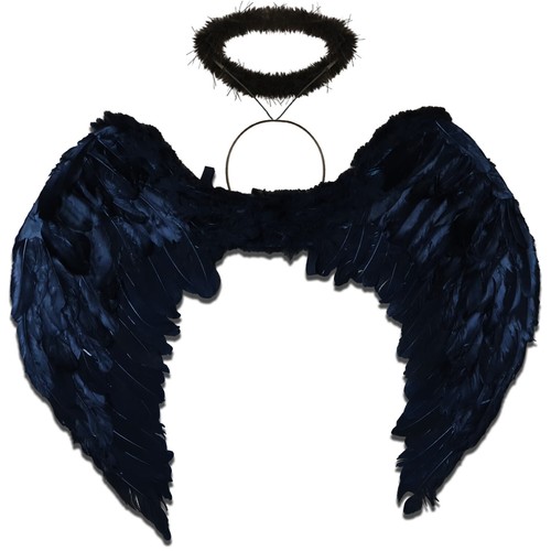 Adult dark black angel fairy - dark,