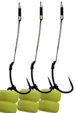 3 or 5 Korda Style Combi Rigs- FREE POST - Loop Braid-  Carp Rigs - Boom - hair