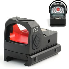 Mini 2MOA Reflex Red Dot Sight Shake Awake Optic Sight for 20mm Picatinny Rail