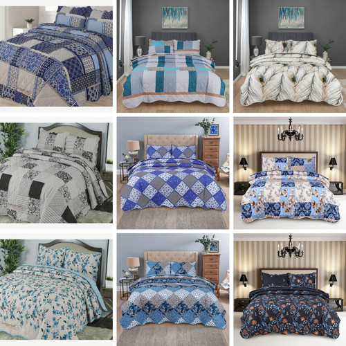 Pcs quilted bedspread - 3,