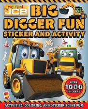 NEW MY FIRST JCB 1000 STICKERS - BIG DIGGER FUN activity colouring sticker scene