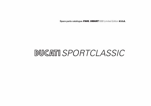 Ducati parts book - book, 2006
