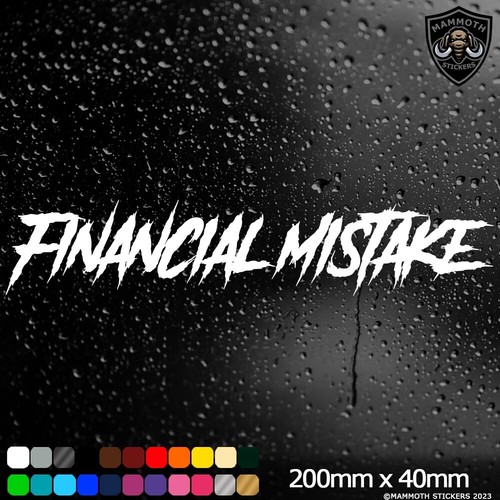 Financial mistake jdm - mistake,