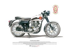 BSA Goldstar DBD34 ART POSTER A3 size