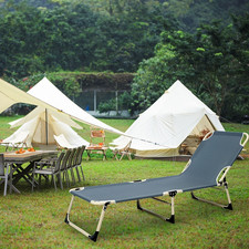 Folding Camping Bed Lounger