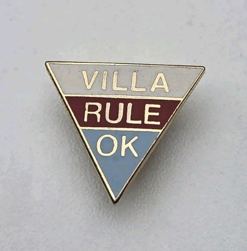 Aston villa rule vintage pin - villa,