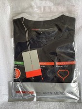 Vodafone McLaren Mercedes Black T-Shirt  S 100% Cotton - New With Tags