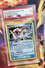 Pokemon Vaporeon Gold Star EX