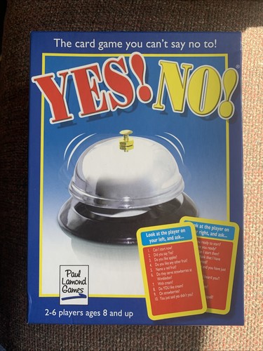 Yes card game with bell - with,