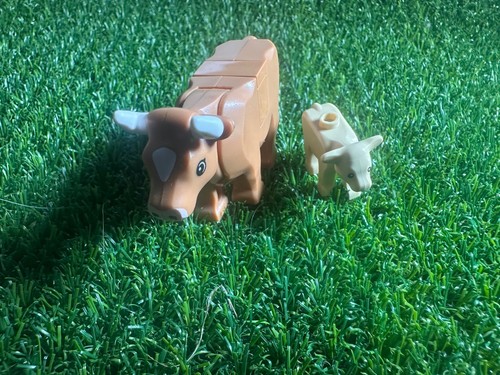 Lego cow and - cow, minifigures
