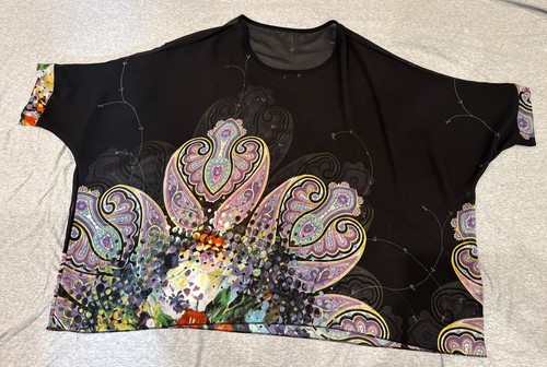 Boho paisley sheer blouse one - sheer,