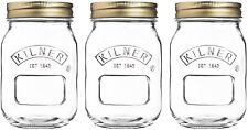 Kilner Glass Preserve Jar 0.5 Litre Pack of 3 (Unboxed)