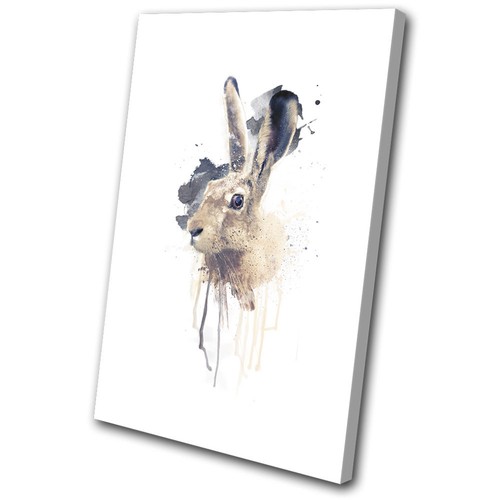 March hare rabbit paint - march,