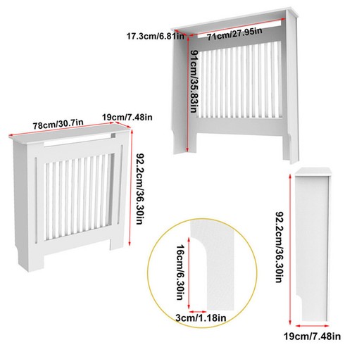 Radiator cover cabinet - s-xl,